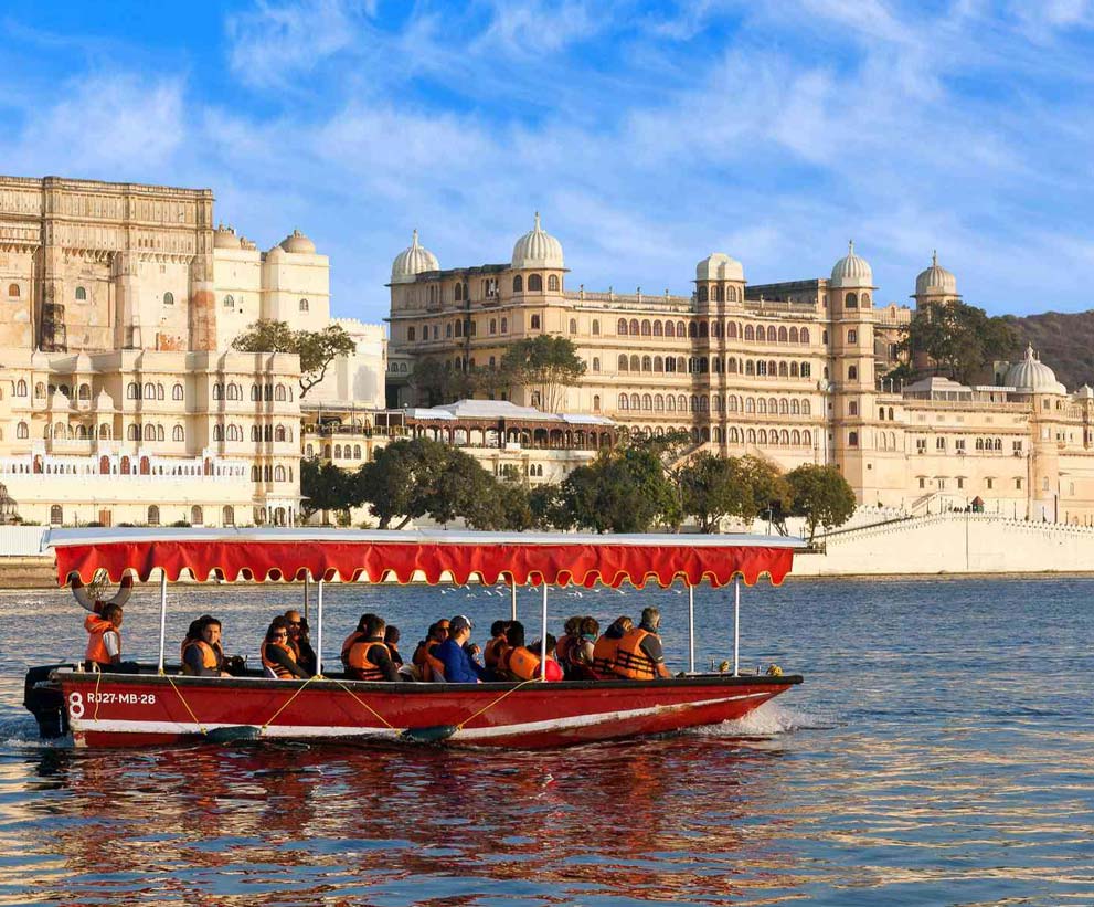 Paseo en barco Udaipur Viaje India